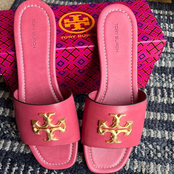 💯% AUTHENTIC Tory Burch Eleanor Slide Sandals - Picture 6 of 6